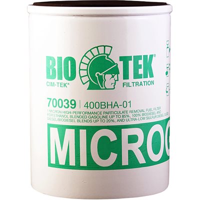 1-MICRON MICROGLASS BIO-TEK FILTER FOR E-85 (#400BHA-01)