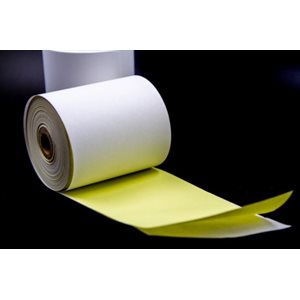 RUBY PAPER; 2-3 / 4" X 95', 2 PLY, WHITE / CANARY CARBONLESS